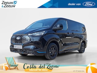 Ford Transit Custum 320 L1H1 Sport 65 kWh DC | Dubbele Schuideur | Camera | Trekhaak | 17" Lichtmetaal | Halfleer bekleed | Led verlichting | El. Verst. bestuurdersstoel| Apple Carplay&Android Auto |