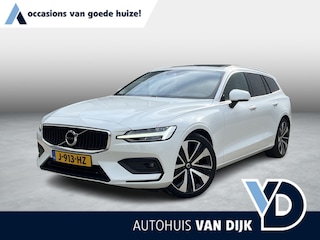 Volvo V60 2.0 B3 Business Pro | NL Auto/2e Eig./Leder/Navi/Panodak/El.Trekhaak/19"/Adapt.Cruise/Apple CarPlay-Android Auto