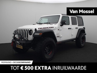 Jeep Wrangler 2.2D Rubicon | Grijs Kenteken | 4X4 | Hardtop | Trekhaak | Lier | Camera | Climate Control | Carplay | Parkeersensoren | LED |