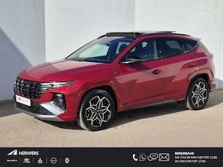 Hyundai Tucson 1.6 T-GDI HEV N Line Sky Automaat / Apple Carplay Android Auto / Rondomzicht camera / Glazen schuif- en kanteldak / Adaptief cruise control / Stuur-, en stoelverwarming / stoelverkoeling /