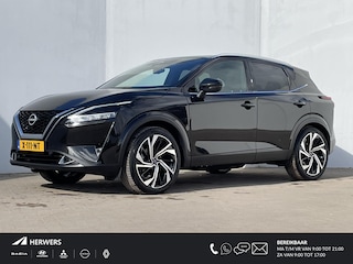 Nissan Qashqai 1.3 MHEV Xtronic Tekna Plus / Panoramadak / Cruise Control Adaptief / Rondomzicht Camera / Lederen bekleding / Trekhaak (1800kg)