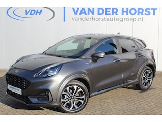 Ford Puma 1.0-125pk EcoBoost Hybrid ST-Line. April 2024 ! Slechts 11.800km ! Autm. airco, navigatie, telefoonvoorb., camera, pdc v+a, parkeerassistent, LED verl., metallic lak, LM wielen, stoel-, stuur- en voorraamverw., lane- en sideassist, adapt. cruise cntrl etc