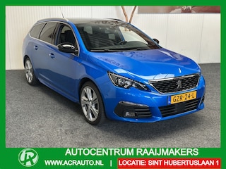 Peugeot 308 SW 1.2 PURE TECH BLUE LEASE GT PANORAMADAK NAVIGATIE CRUISE CONTROL APPLE CARPLAY/ANDROID BLUETOOTH TELEFOON DODEHOEKSENSOREN MEDIA VOORBEREIDING ACHTERUITRIJCAMERA PDC ZEER MOOI !! Brgl