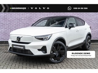 Volvo EC40 Extended Range Ultra Black Edition | Google | Long Range | Luxe Bekleding | Memory | Elek. Stoelen | 360 Camera | Panoramadak | Keyless | Getint Glas