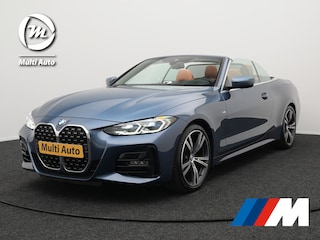 BMW 4-serie Cabrio 420i M Sport G23 Arctic Race Blue Metallic | Laser LED | Head Up | Harman Kardon | Nek & Stuurverwarming | Lederen Sportstoelen Memory | 19"L.M | Camera | Apple Carplay |