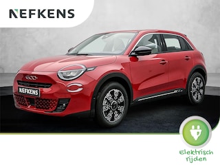 Fiat 600 e EV Urban 54 kWh 156 pk | Navigatie via Apple Carplay/Android Auto | Achteruitrijcamera | Parkeersensoren Voor en Achter | LED Koplampen | Keyless Entry/Start | Dodehoek Detectie | Climate Control | Cruise Control | 17" Lichtmetalen Velgen |
