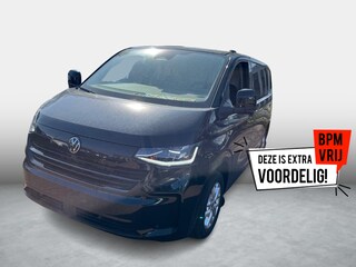 Volkswagen Transporter Bedrijfswagens Bulli L1 2.0 TDI 110 kW 150 pk 8 versn. Auto | BPM vrij | Exterieurpakket met bumpers, grille, spiegels en handgrepen in carrosseriekleur | Achterdeuren zonder ruit | Diefstalalarmsysteem met interieurbeveiliging, noodsirene en wegsleepbeveiliging |