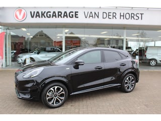 Ford Puma 1.0-125pk EcoBoost Hybrid ST-Line. April 2024 ! Slechts 8.400km ! Autm. airco, navigatie, telefoonvoorb., camera, pdc v+a, parkeerassistent, LED verl., metallic lak, LM wielen, stoel-, stuur- en voorraamverw., lane- en sideassist, adapt. cruise cntrl etc