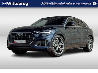 Audi Q8 55 TFSI e 381pk quattro Pro Line Advanced | Luchtvering | Panoramadak | Audi Exclusive kleur Firmamentblauw | Memory | Bang & Olufsen | Stoelventilatie | Comfortstoelen