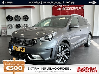 Kia Niro 1.6 GDi Hybrid Edition Schuif-/kanteldak, navigatie, Apple CarPlay/Android Auto, stoel- & stuurverwraming, achteruitrij camera, parkeersensoren, adaptieve cruise control,