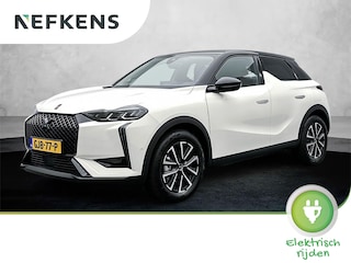 DS 3 EV E-Tense Performance Line 54 kWh 156 pk | Navigatie | Achteruitrijcamera | Parkeersensoren Voor en Achter | Voorstoelen Verwarmd | Alcantara Bekleding | LED Koplampen | Dodehoek Detectie | Keyless Start | 17" Lichtmetalen Velgen | Apple Carplay/Android Auto |