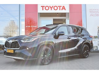 Toyota Highlander 2.5 AWD Hybrid Premium Limited Automaat 248pk | Elektrisch glazen panorama-dak | Leder | 7-zits | Alarm klasse 3 | Treeplanken |