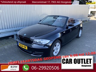 BMW 1-serie Cabrio 118i Leer, Clima, Stoelvw, CC, Carplay, Windscherm, LM, nw. APK – Inruil Mogelijk –