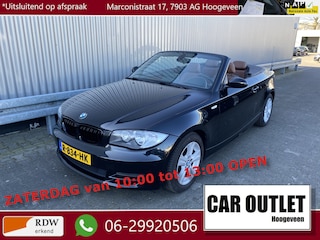 BMW 1-serie Cabrio 118i Leer, Clima, Stoelvw, CC, Carplay, Windscherm, LM, nw. APK – Inruil Mogelijk –