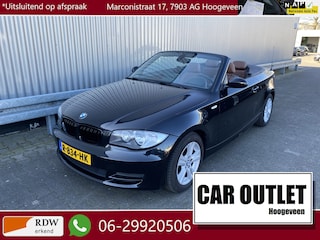 BMW 1-serie Cabrio 118i Leer, Clima, Stoelvw, CC, Carplay, Windscherm, LM, nw. APK – Inruil Mogelijk –