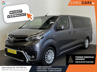 Toyota Proace Long Extra Range Cool 75 kWh 9 pers. Navigatie Apple Carplay/Android Auto Parkeersensoren Cruise Control Lichtmetalen velgen Getinte ramen Airco