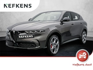 Alfa Romeo Tonale SUV Veloce Hybrid 280 pk Automaat | Navigatie | Panoramadak | Rondomzicht Camera | Lederen Bekleding | Voorstoelen Verwarmd | Verwarmd Lederen Sportstuur | Elektrische Achterklep met Sensor | Matrix LED Koplampen | Dodehoek Detectie | Adaptieve Cruise Control | 20" Lichtmetalen Velgen | Apple Carplay/Android Auto |