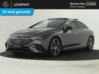Mercedes-Benz EQE AMG 43 4MATIC 91 kWh | 476 PK | AMG Nightpakket | Premium Plus Pack | MBUX HYPERSCREEN | Verwarmd stuurwiel en voorruit | Burmester® soundsystem | Sierdelen AMG Carbon | Rijassistentiepakket plus | 360° camera | Nappaleder |