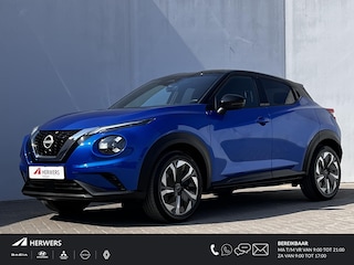 Nissan Juke 1.0 DIG-T Tekna Automaat / Weinig km / Dealer onderhouden / Pro Pilot / Adapt. CC / Dode hoek detectie / Stuur-, stoel- en voorruitverwarming / Navi / Apple Carplay Android /