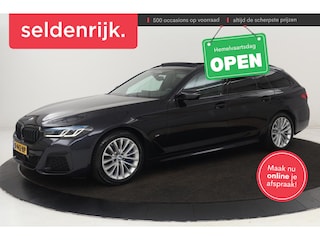 BMW 530i M Sport | Panoramadak | Adaptive cruise | Stoel & stuurverwarming | Head-Up | Trekhaak | Laserlight | Sfeerverlichting | Carplay | Nappaleder | Navigatie | Memory | Camera | Live Cockpit