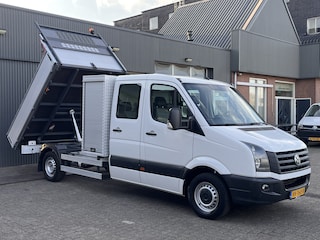 Volkswagen Crafter 35 2.0 TDI DC Maxi Kipper 3500kg trekgewicht Euro 6 Airco Cruise controle 6-Persoons Telefoonverbinding Gereedschapskist Kieper Open laadbak Pick-up Bpm vrij