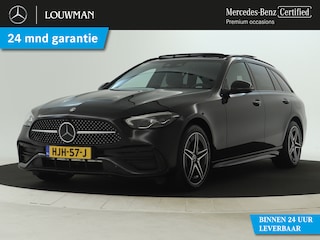 Mercedes-Benz C-klasse Estate 300 e AMG Plug-In Hybride | Night Pakket | Panorama Schuif-Kanteldak | Burmester® 3D-Surround-Soundsystem | DC Laden | Distronic | Inclusief 24 maanden MB Certified garantie voor Europa.