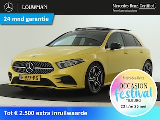 Mercedes-Benz A-klasse 180 Business Solution AMG Lichtmetalen velgen | AMG Line | Night Pakket | Panorama Schuif-Kanteldak | Parking support camera achter | navigatie | Inclusief 24 maanden MB Certified garantie voor Europa.
