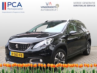 Peugeot 2008 130 Pk Benzine * Luxe Allure * Zwart * Navigatie * 1/2 Lederen Interieur * Achteruitrij Camera & Parkeer Sensoren * Climate & Cruise Control * Vingerhoets; Vierde Generatie Eersteklas Service !