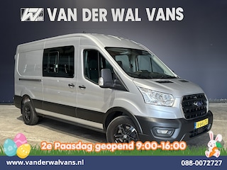 Ford Transit 2.0 TDCI 131pk L3H2 Dubbele Cabine Euro6 Airco | 6-Zits | LED | 2500kg Trekhaak | Cruisecontrol Verwarmde voorruit, Parkeersensoren