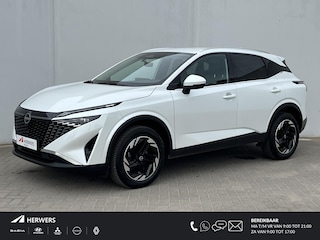 Nissan Qashqai 1.3 MHEV Xtronic N-Connecta Automaat / Als NIEUW! / Nieuw Model Face Lift / Trekgewicht 1.800 kg / Cold Pack / 360° Camera / Voorruitverwarming / Stuur- en Stoelverwarming / Adaptieve Cruise Control / Apple Carplay & Android Auto / Navigatie full map / All Season Banden