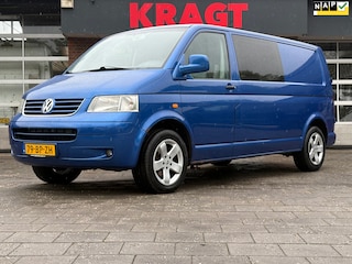 Volkswagen Transporter 2.5 TDI 340 dubbele cabine, airco, cruise control, trekhaak, 131 PK, NAP
