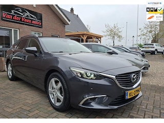 Mazda 6 Sportbreak 2.0 SkyActiv-G 165 Skylease GT. 1ste eigenaar! Leder, navigatie, stoelverw, dode hoek, etc. Prijs rijklaar!