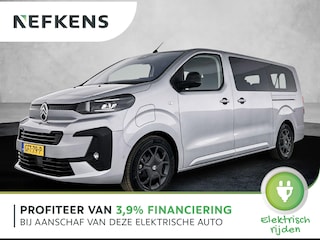 Citroën SpaceTourer EV L2 75 kWh 156 pk | Navigatie | Achteruitrijcamera | Parkeersensoren Voor en Achter | Full-LED Koplampen | Verwarmd Lederen Stuurwiel | Zijschuifdeur Links en Rechts | Dodehoek Detectie | Adaptieve Cruise Control | Apple Carplay/Android Auto |