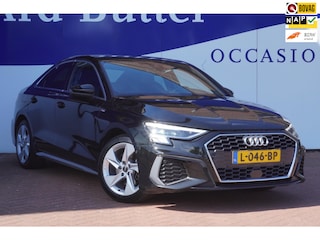 Audi A3 Limousine 30 TFSI 3X S Line+Leder+Led+navigatie+camera+stoel-verw+parkeer-assistent+privacy-Glass+afn-trekhaak = SUPER !!