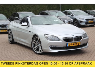 BMW 6-serie Cabrio 640i High Exe. 59.913 km / NL Auto!! / 360Camera / Head-up / Leder / 19'' / Windscherm / Navigatie / Harman Kardon / Cruise Control