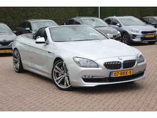 BMW 6-serie Cabrio 640i High Exe. 59.913 km / NL Auto!! / 360Camera / Head-up / Leder / 19'' / Windscherm / Navigatie / Harman Kardon / Cruise Control