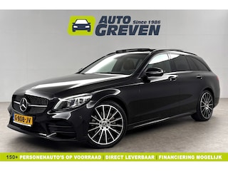 Mercedes-Benz C-klasse 180 AMG 157PK Pano Trekhaak Sfeerverl. LED Virtual 19"LMV Camera Carplay Cruise Clima Navi Leder PDC