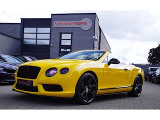 Bentley Continental 4.0 V8S | Luxe leder met ruitmotief | MONACO YELLOW | UNIEKE auto | Gele Stiksels | Massage | Stoelkoeling