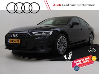 Audi A8 60 TFSI e quattro | Panoramadak | Luchtvering | Bang & Olufsen | 360 camera | 4-zone airco inclusief stoelverwarming achter | Head-up display | Stoelventilatie voor inclusief massagefunctie | Servosluiting portieren | LED matrix verlichting |