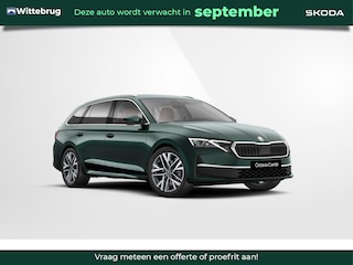 Skoda Octavia Combi 1.5 TSI MHEV Business Edition Plus / 18" Lichtmetalen velgen / Panoramadak / Suite interieur design selectie cognac / Trekhaak uitklapbaar / Chrome pakket / Winter pakket / Side Assist / Light & View Pakket / €2000 inruilpremi
