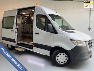 Mercedes-Benz Sprinter SERVICEWAGEN 314 AUTOMAAT 2.2 CDI 140PK L2H2 EURO6 ECC M-BUX INRICHTING TREKHAAK TREEPLANK RIJKLAARPRIJS