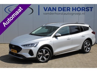 Ford Focus Wagon 1.0 EcoBoost,155pk Active AUTOMAAT ! Trekgewicht 1.500kg ! Slechts 12.000km ! Ruim €. 9.000,- beneden de nieuwprijs ! Volautm. airco dual, navigatie, telefoonvoorb., adaptive cruise control, LED verlichting, metallic lak, camera, front-, lane- en side assist, LM wielen, Isofix etc.