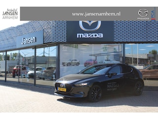 Mazda 3 HB 2.0 e-SkyActiv-X 186 M Hybrid Nagisa , Demovoordeel €3.740,-, Bruin Leder, Bose, Navi, Adap.Cruise, Clima, Apple Carplay, Camera, PDC, HUD, Stoelverwarming, 18" LMV