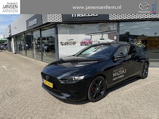 Mazda 3 HB 2.0 e-SkyActiv-X 186 M Hybrid Nagisa , Demovoordeel €5.985,-, Jansen Performance uitvoering, Bruin Leder, Bose, Navi, Adap.Cruise, Clima, Apple Carplay, Camera, PDC, HUD, Stoelverwarming, 18" LMV