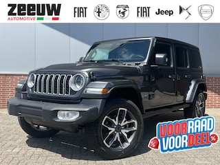Jeep Wrangler Unlimited 4xe 380 PK Sahara | Schuifdak | Leder | Camera | Navi | 20"