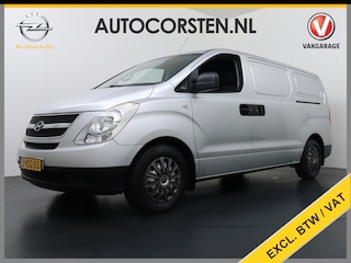 Hyundai H300 2.5 CRDi Active 3-Persoons Airco Schuifdeur links en rechts Pdc Radio CD Keurige Bus ! Achterklep Betonplex vloer Wandbekleding Privacy Glas Tussenwand met glas. 3423Nm/ 1750tpm 2.300kg Trekvermogen 1e Eigenaar, keurig onderhouden!