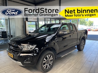 Ford Ranger 2.0 EcoBlue 213 pk Wildtrak Supercab | Trekhaak | Camera | Leer | Adapt. cruise | Roller top | Stoelverw. | Apple Carplay