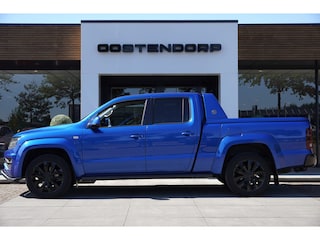 Volkswagen Amarok 3.0TDI/225pk 4Motion DC Aventura Blackstyle LANG 5-persoons|2016|Luchtvering|Xenon+LED|Cruise|Leer|Rolcover|20"Blackstyle|Side-bars|Push-bar|VOL!