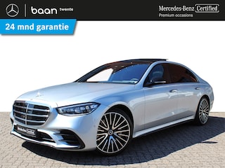 Mercedes-Benz S 580 e Lang AMG Line | Achterasbesturing | Distronic | Elek. verstelbare voorstoelen met geheugen | Stoelventilatie en verwarming voor en achter | Panoramadak | Airmatic | Burmester 3D surround sound