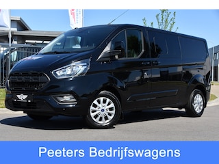 Ford Transit Custom 300 2.0 TDCI L2H1 Limited DC Camera, Cruise, 130PK, Automaat, Carplay, Stoeverwarming, 2 x Schuifdeur, Trekhaak, Uniek!